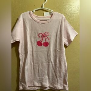 Rock and Beauty Pink Shirt with Cherry Design